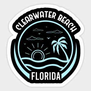 Clear Water Beach - Tranquil Coastal Escape Sticker